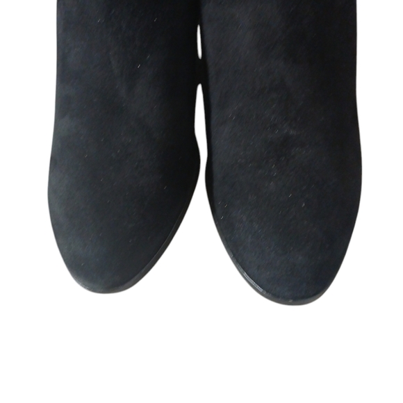 Eileen Fisher Black Western Ankle Boot Women's Black Suede Bootie size 7 - Picture 4 of 10